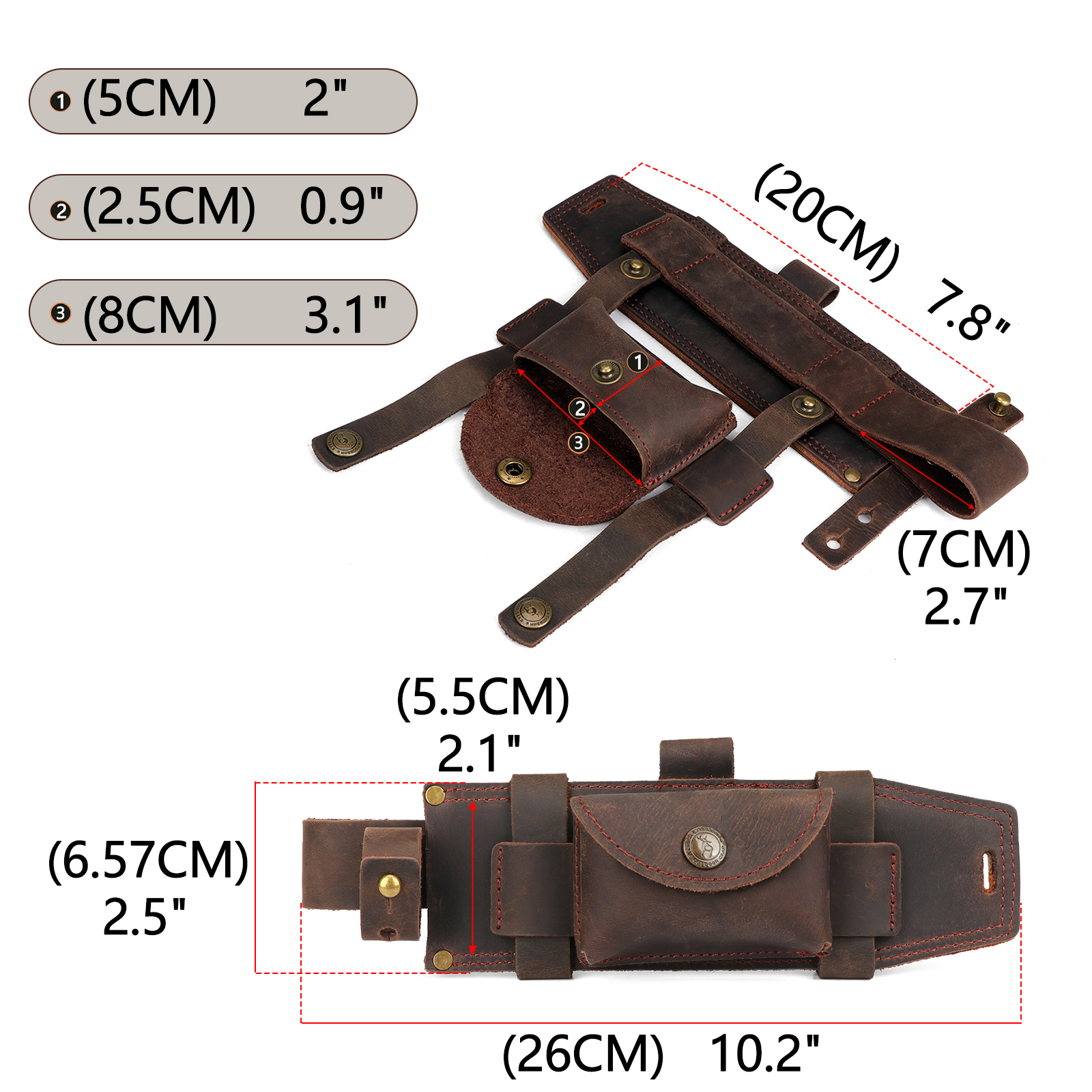 Tourbon Camping Leather thKnif - Bushcraft Knife Fixed recensie en prijs