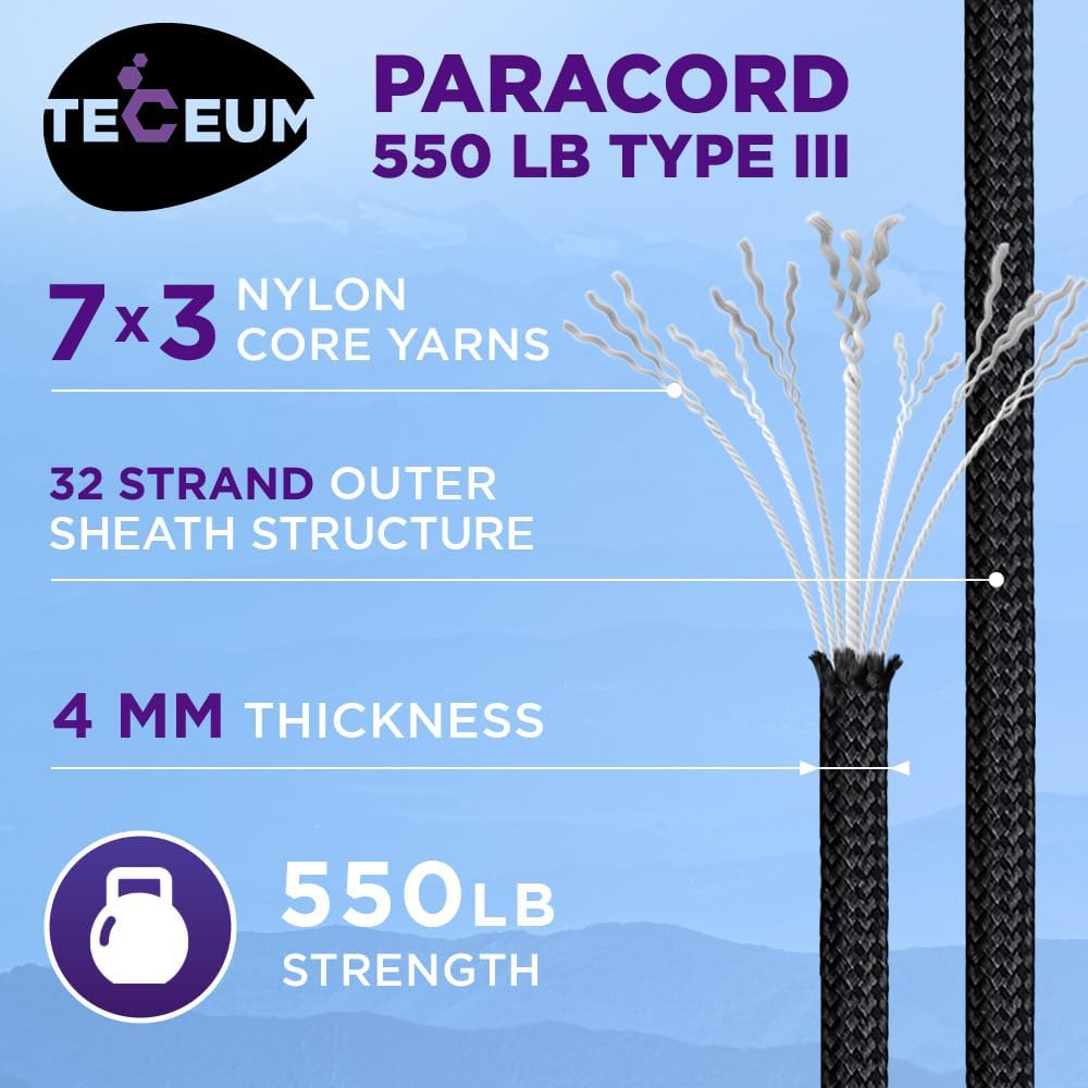Reflective Paracord Rope 1000f - Para Cord 1000Ft recensie en prijs