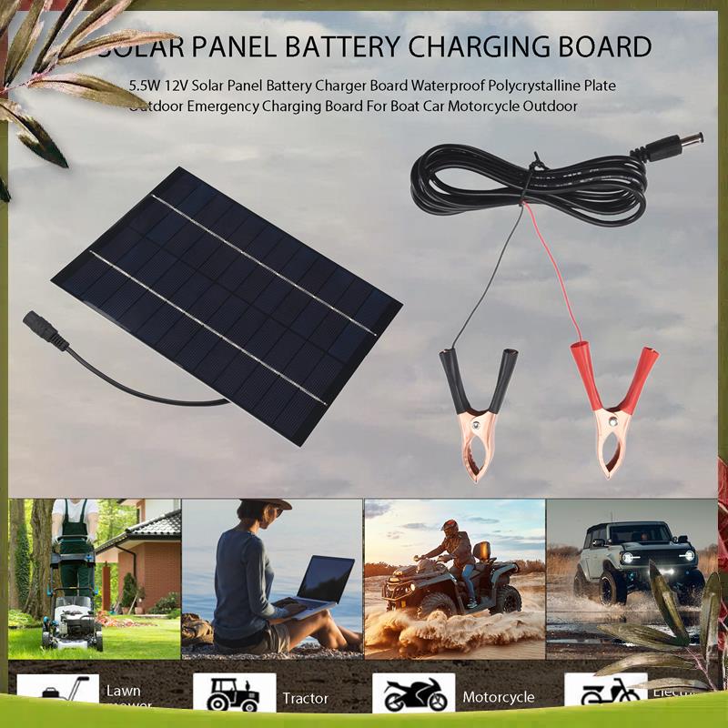AB98-5.5W 12V Solar Panel Batt - Solar Emergency Charger recensie en prijs