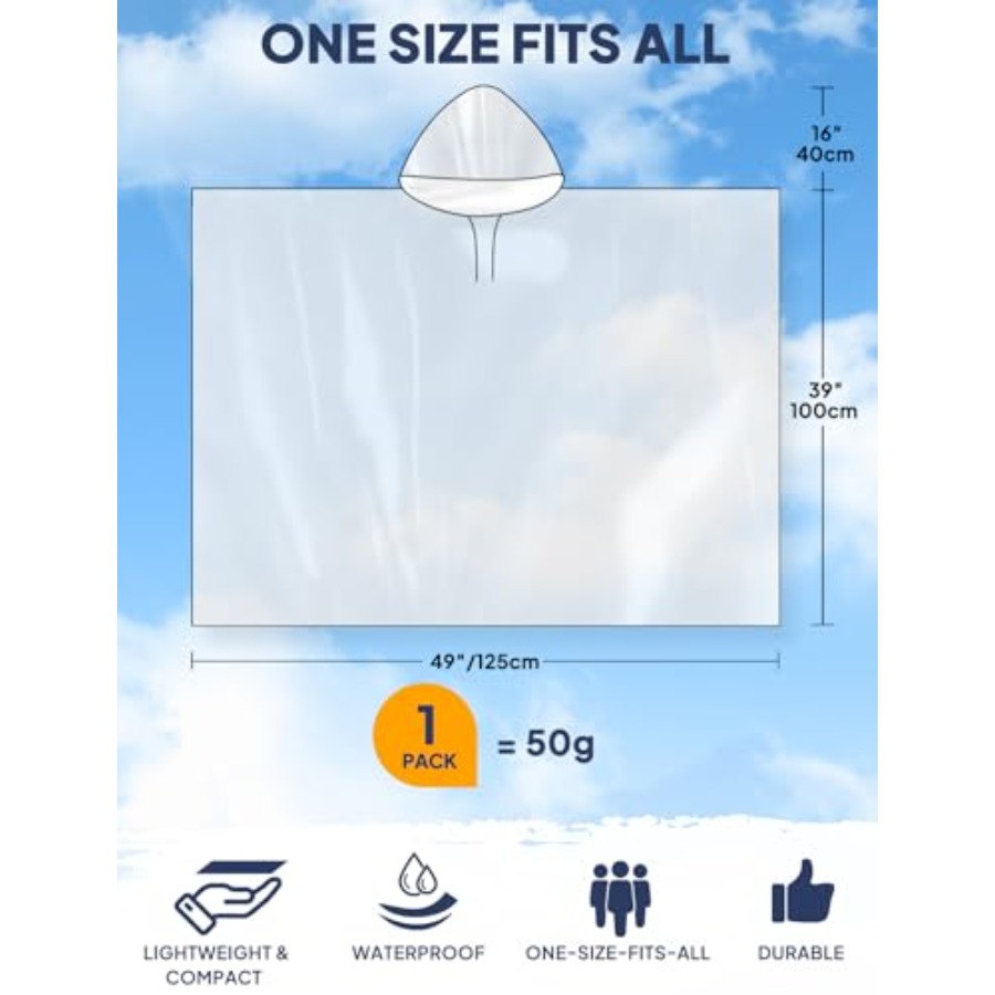 ANYOO Disposable Rain Poncho f - Emergency Poncho Rain recensie en prijs