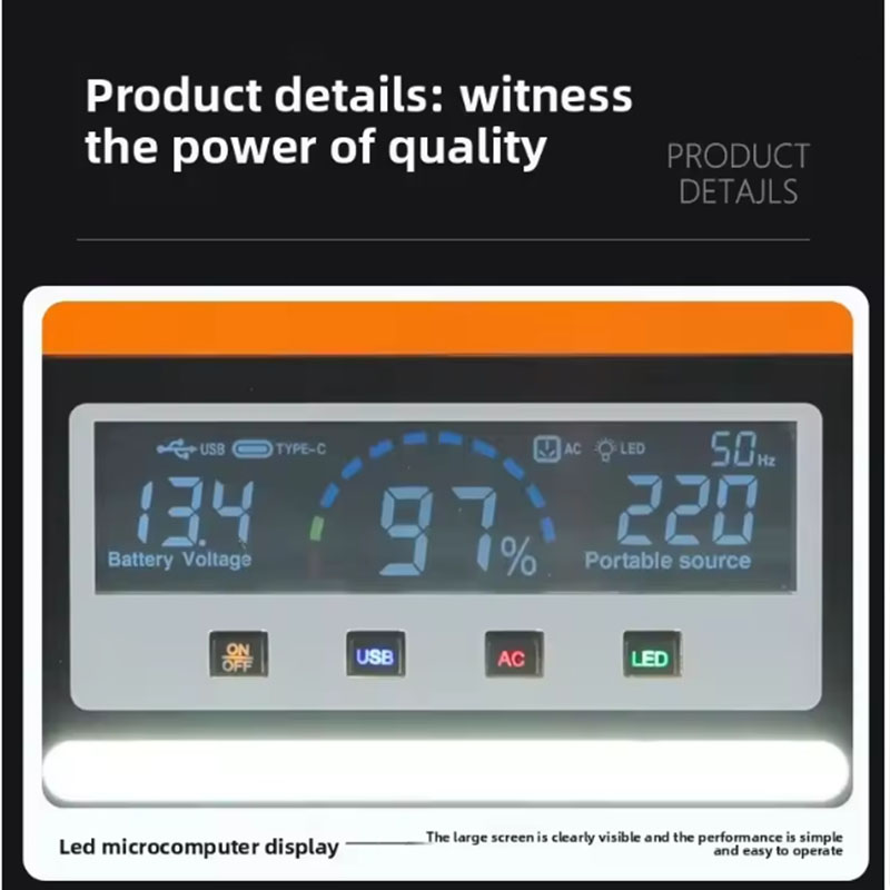 Original 220V 40AH Portable Po - Solar Emergency Charger recensie en prijs