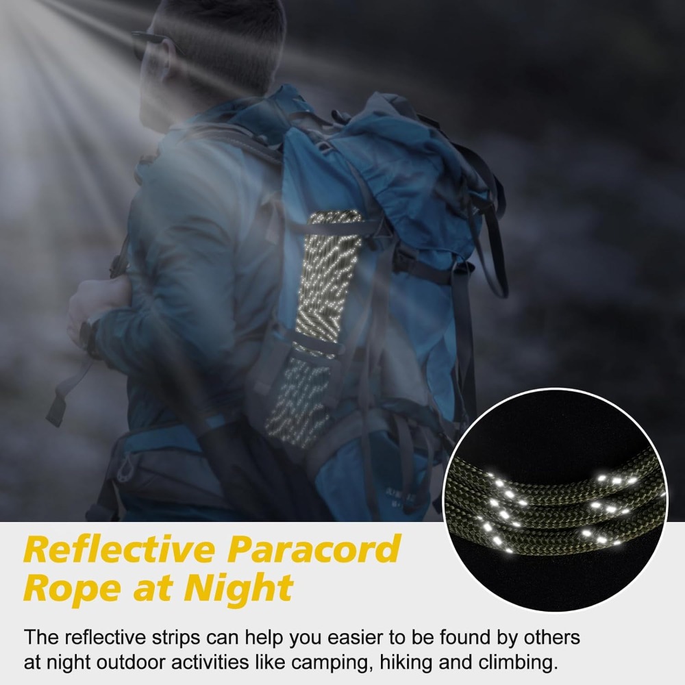 Reflective Paracord 1000lb, 50 - Para Cord 1000Ft recensie en prijs