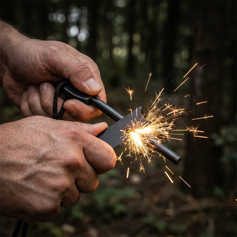 Multi-Function Wooden Handle M - Magnesium Fire Starter recensie en prijs