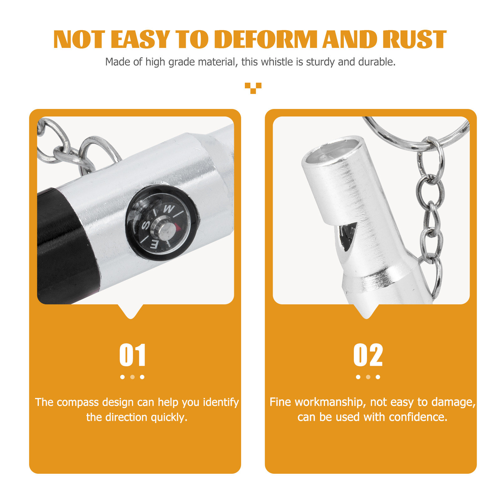 2Pcs Multifunctional Survival  - Emergency Whistle Loud recensie en prijs