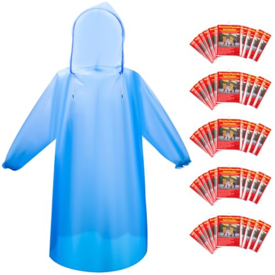 and and Disposable Rain Poncho - Emergency Poncho Rain recensie en prijs