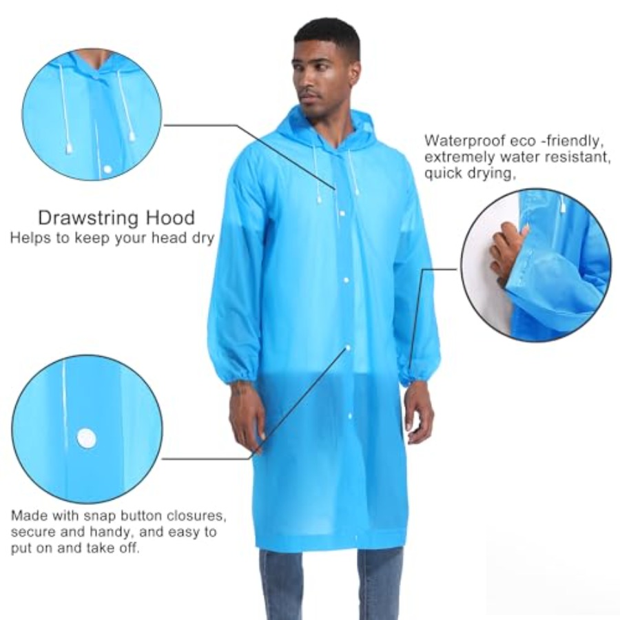 Rain Ponchos for Adults Rainco - Emergency Poncho Rain recensie en prijs