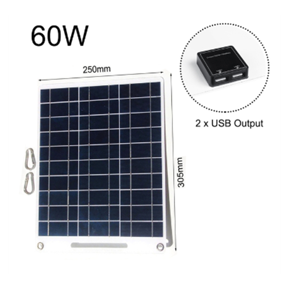 New 60W Solar Panel Portable 5 - Solar Emergency Charger recensie en prijs