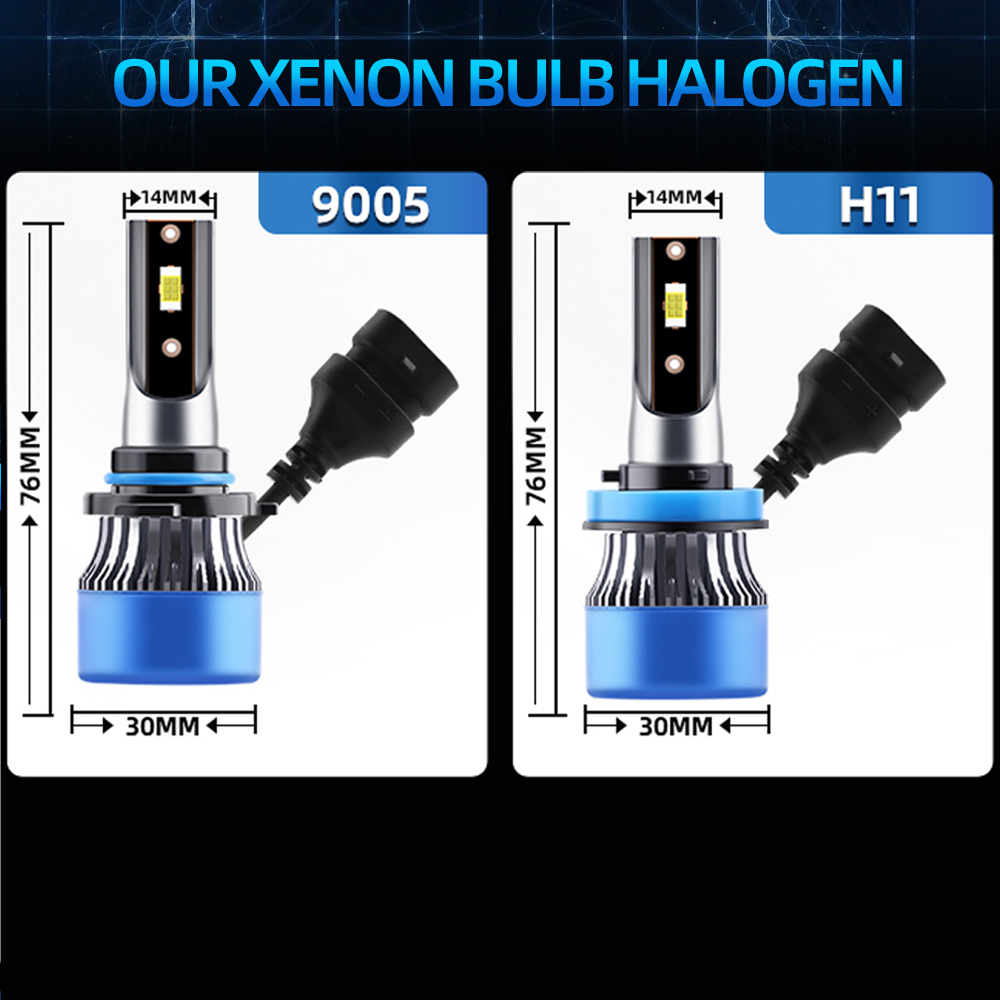 6x Combo LED Headlight 9005 H1 - Compass Lensatic recensie en prijs