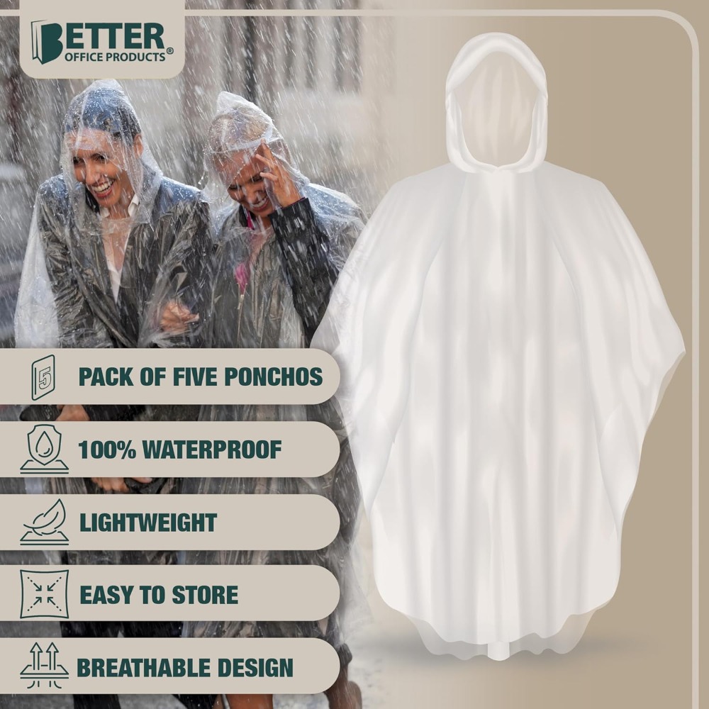 Better Office Products Disposa - Emergency Poncho Rain recensie en prijs