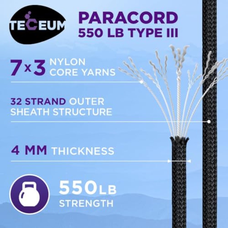 Reflective Paracord Rope 1000  - Para Cord 1000Ft recensie en prijs