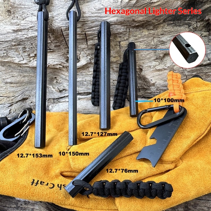 Hand Woven Rope Hexagonal Flin - Magnesium Fire Starter recensie en prijs