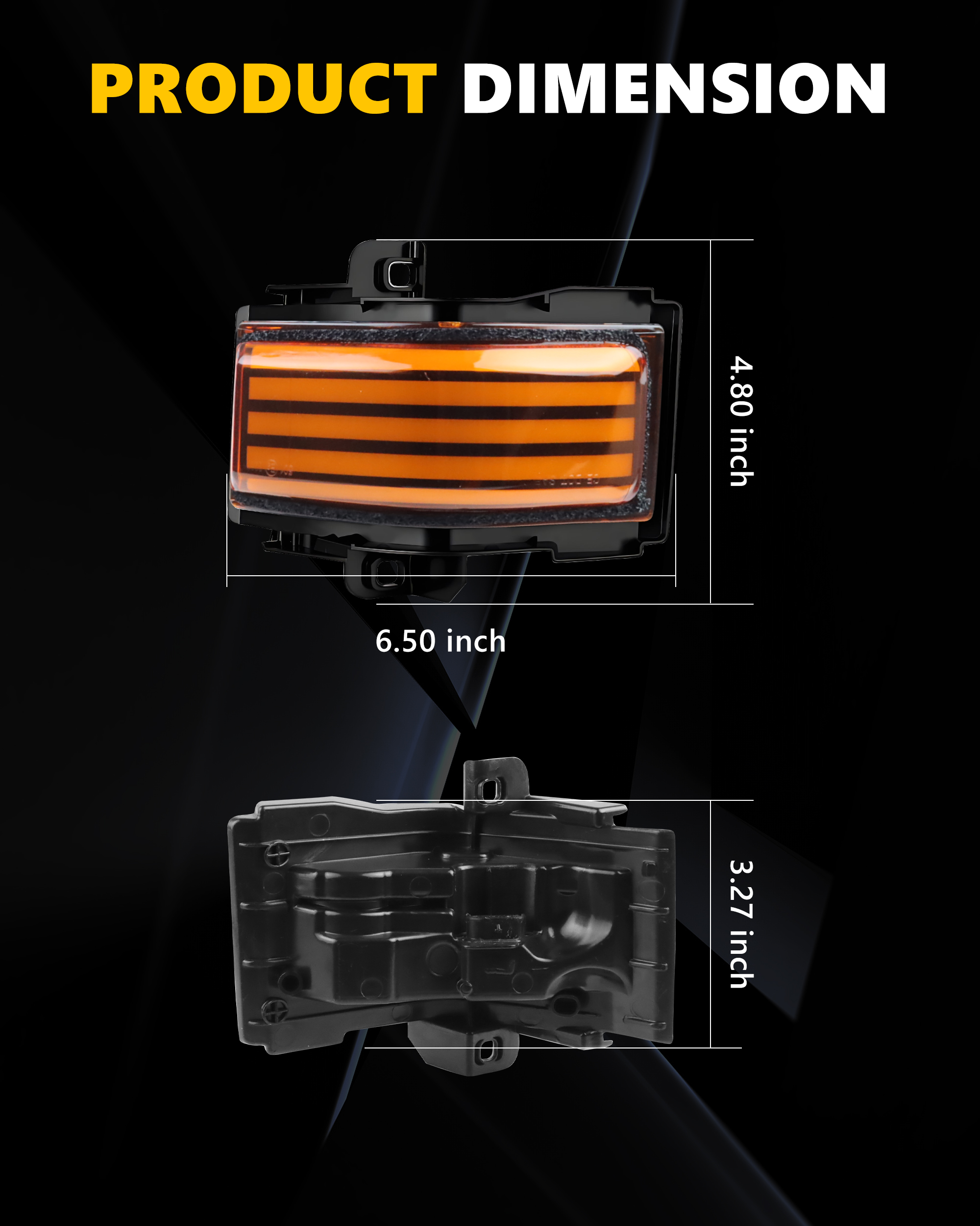 2Pcs Turn Signal Light Side Mi - Signal Panel Orange recensie en prijs