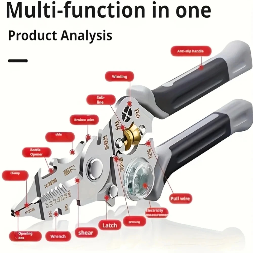 10 in 1 Wire Stripper with Ele - Multi Tool Plier recensie en prijs