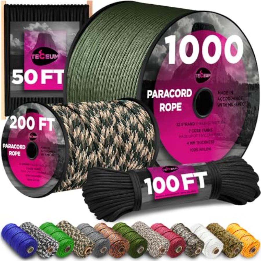 Paracord Rope 750 lb 1000ft/ 2 - Para Cord 1000Ft recensie en prijs