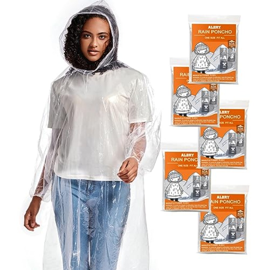 Disposable Rain Ponchos for Ad - Emergency Poncho Rain recensie en prijs