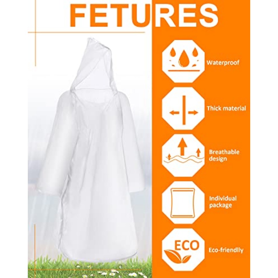 120 Pack Disposable Rain Ponch - Emergency Poncho Rain recensie en prijs