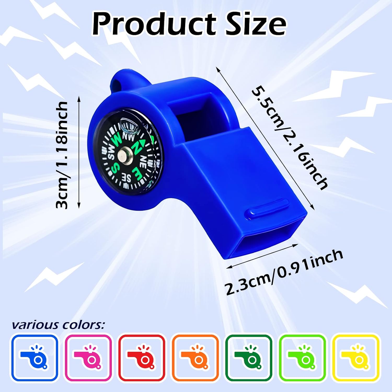 7 Pack 2-in-1 Whistle Compass  - Emergency Whistle Loud recensie en prijs