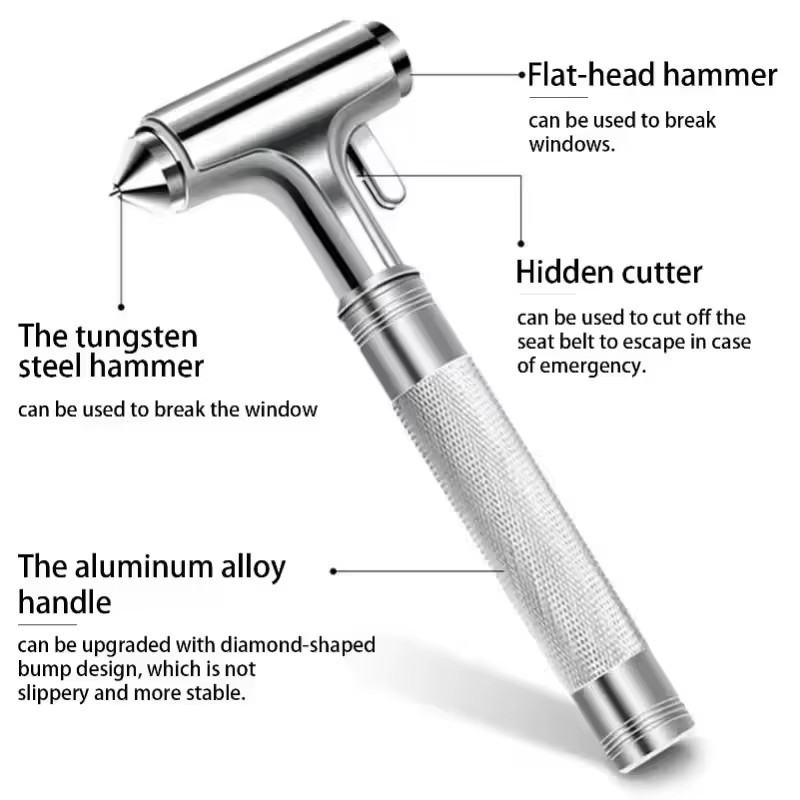 Car Safety Hammer Car Window B - Rescue Rope Throw recensie en prijs