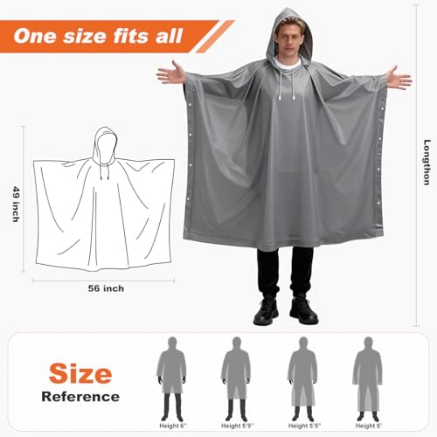 8 Pack Hooded Rain Ponchos for - Emergency Poncho Rain recensie en prijs