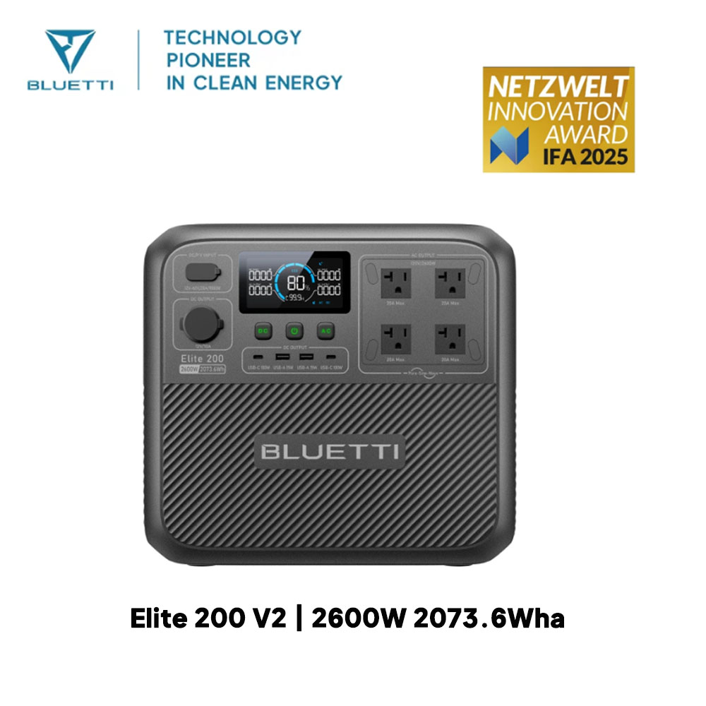 【Renew】BLUETTI Elite 200 V2 Po - Solar Emergency Charger recensie en prijs