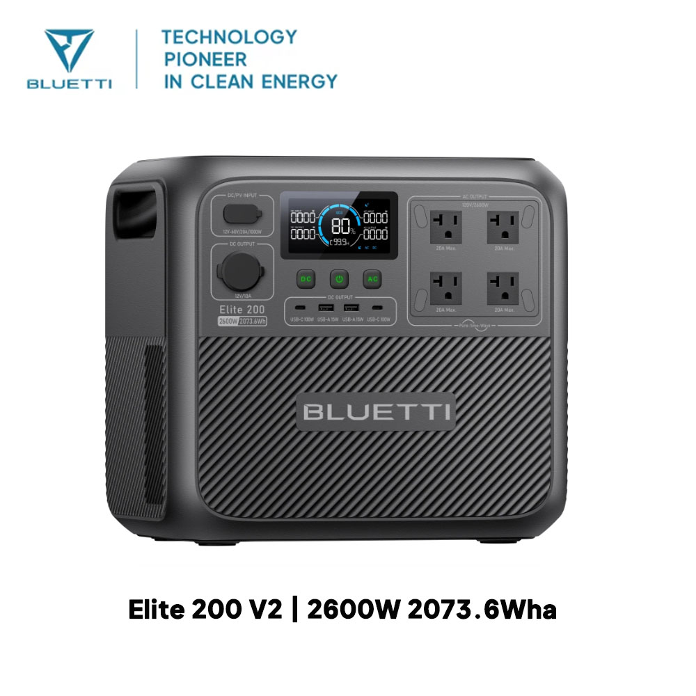 【Renew】BLUETTI Elite 200 V2 Po - Solar Emergency Charger recensie en prijs