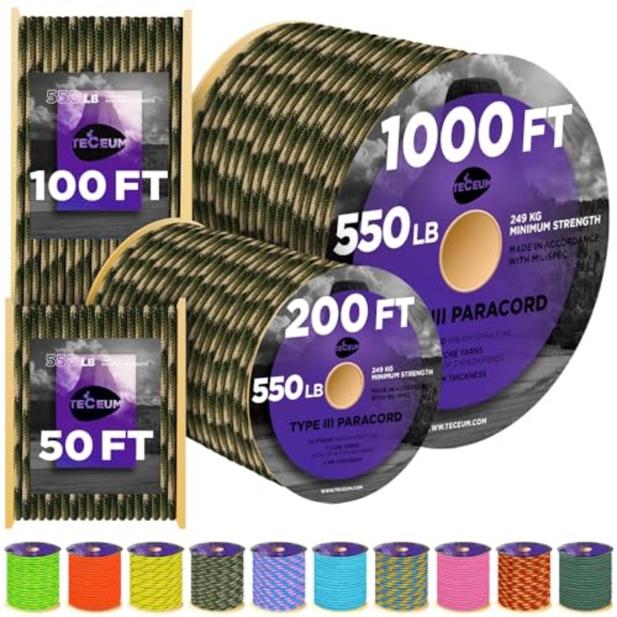 Reflective Paracord Rope 1000  - Para Cord 1000Ft recensie en prijs