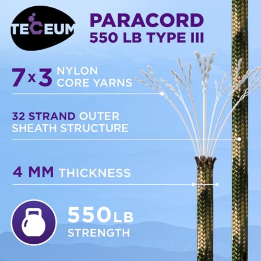 Reflective Paracord Rope 1000  - Para Cord 1000Ft recensie en prijs