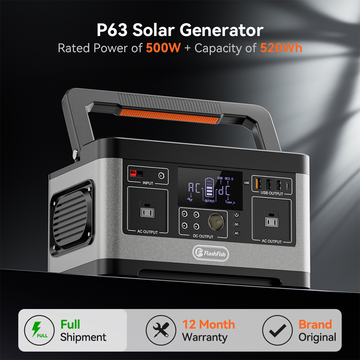 FF FlashFish P63 Portable Powe - Solar Emergency Charger recensie en prijs