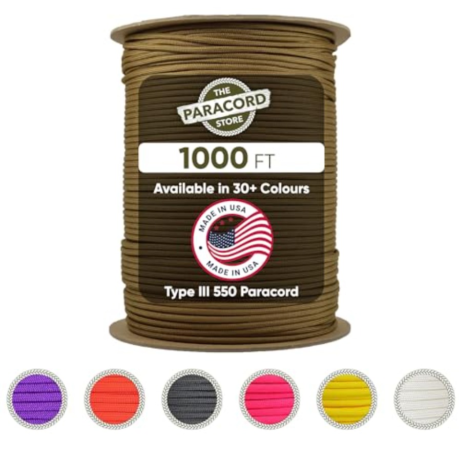 Type III 550 Paracord - 1000 F - Para Cord 1000Ft recensie en prijs