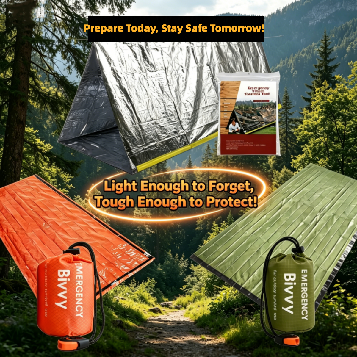 Compact Emergency Thermal Tent - Emergency Mylar Tent recensie en prijs