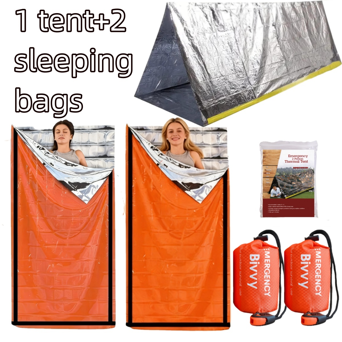 Compact Emergency Thermal Tent - Emergency Mylar Tent recensie en prijs