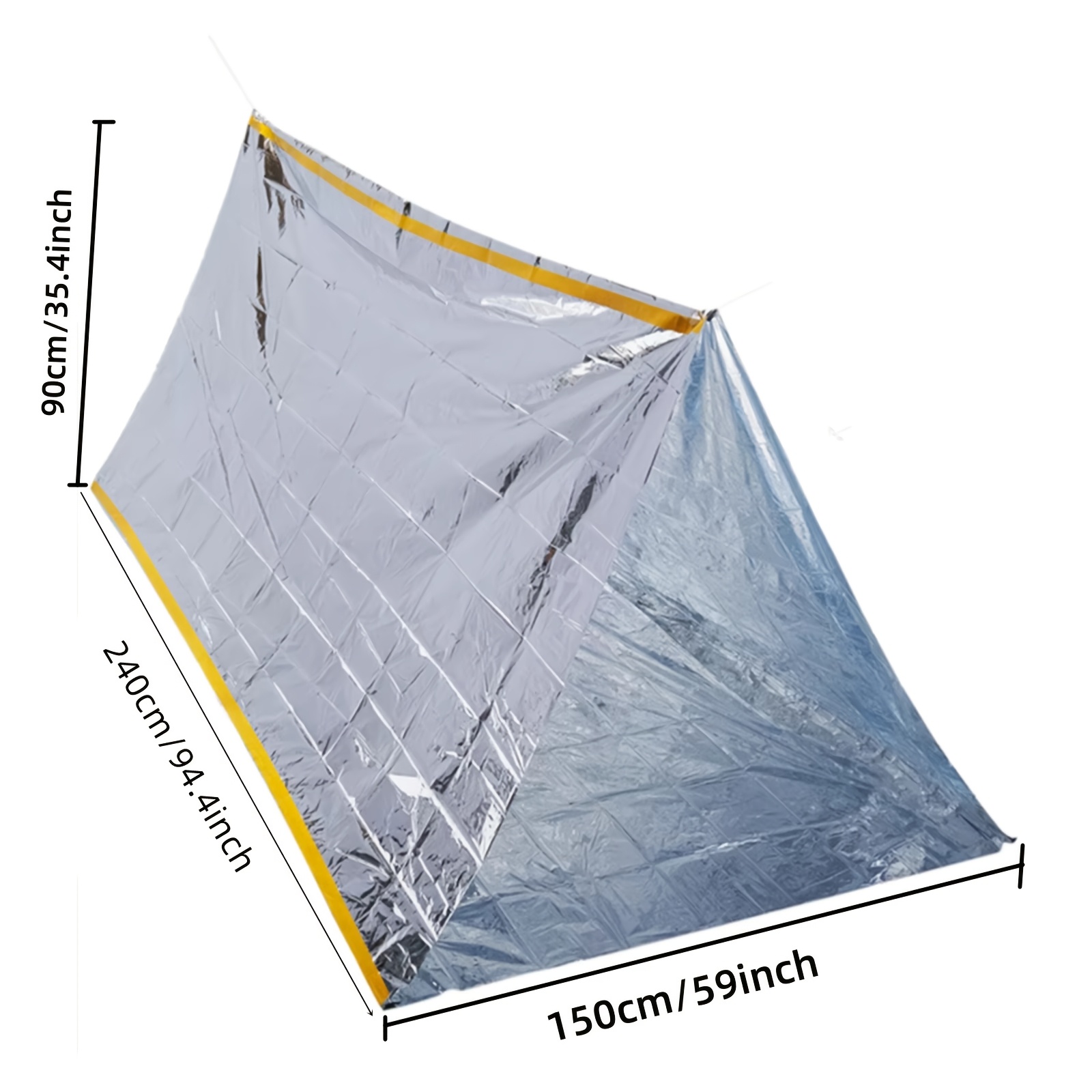 Compact Emergency Thermal Tent - Emergency Mylar Tent recensie en prijs