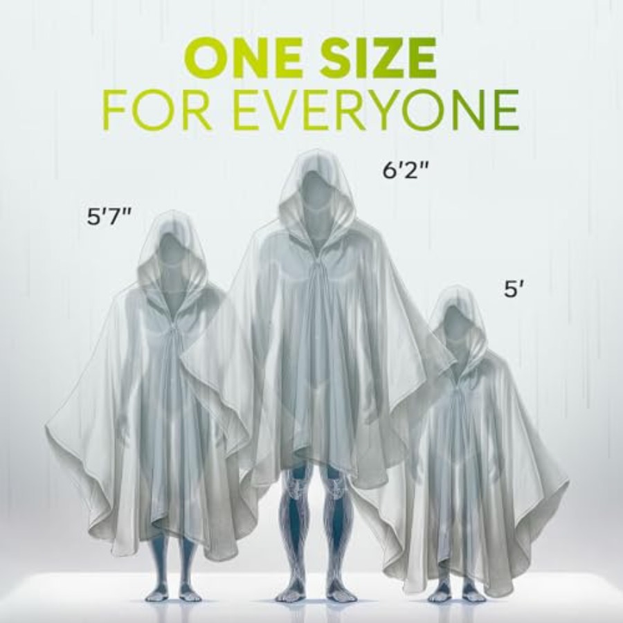 Disposable Rain Ponchos for Ad - Emergency Poncho Rain recensie en prijs