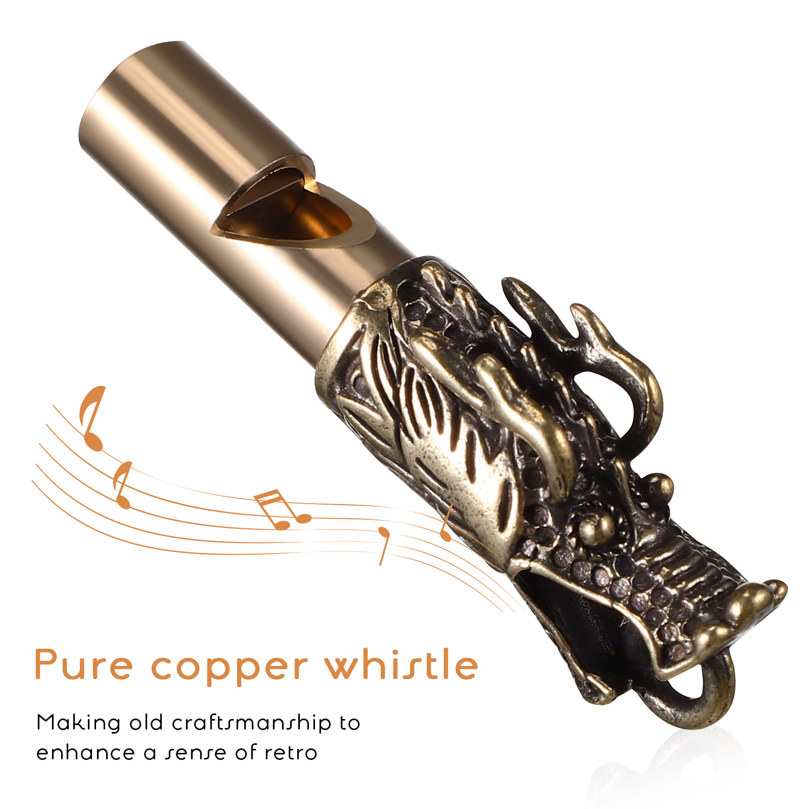 3Pcs Chinese Dragon Brass Whis - Emergency Whistle Loud recensie en prijs