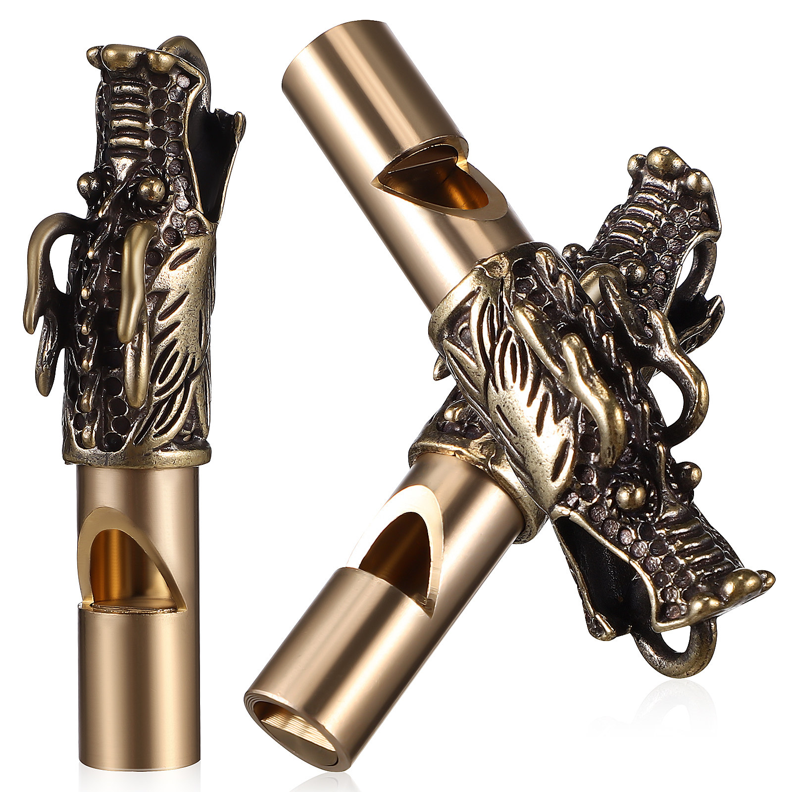 3Pcs Dragon Whistles Brass Ret - Emergency Whistle Loud recensie en prijs