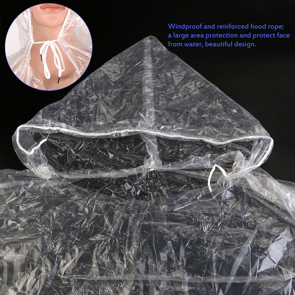 10Pcs Adult Disposable Raincoa - Emergency Poncho Rain recensie en prijs