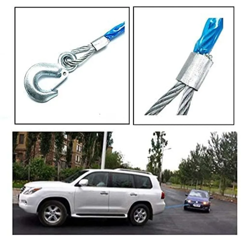 Car Towing Rope 3-7 Tons Steel - Rescue Rope Throw recensie en prijs