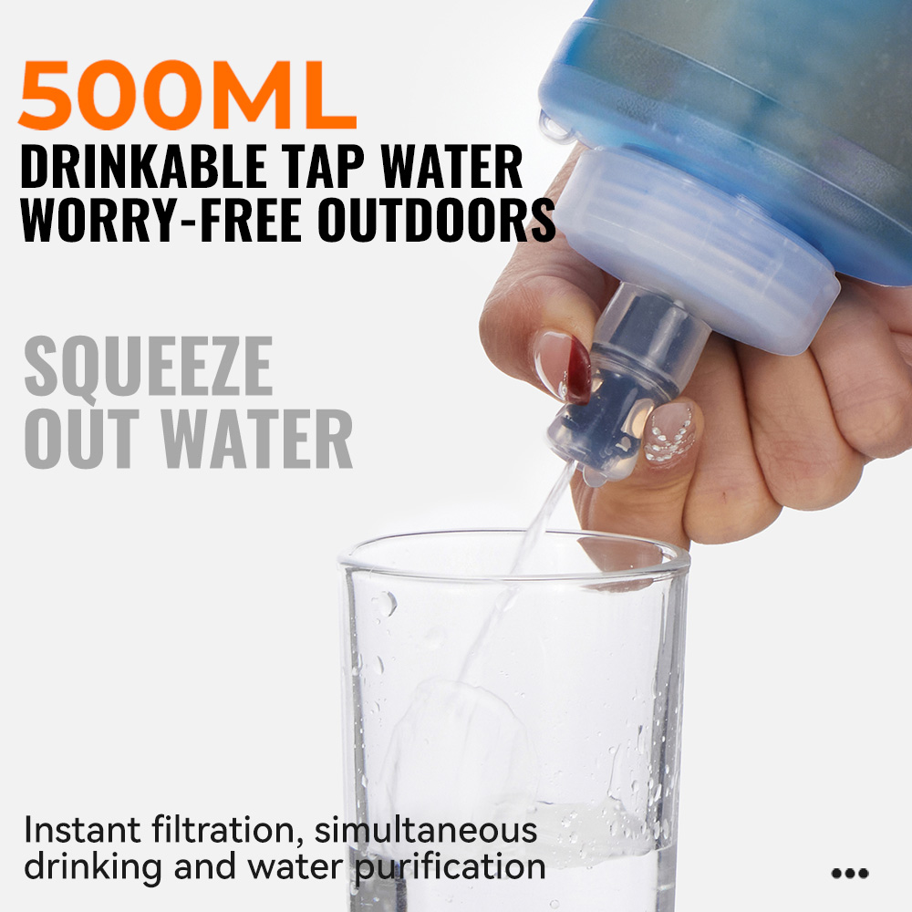 WRELS Water Filter Bottle Coll - Water Bag Collapsible recensie en prijs