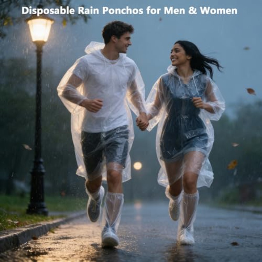 Disposable Rain Ponchos for Ad - Emergency Poncho Rain recensie en prijs