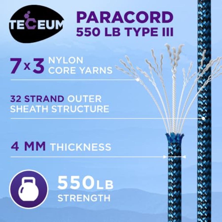 Reflective Paracord Rope 1000  - Para Cord 1000Ft recensie en prijs