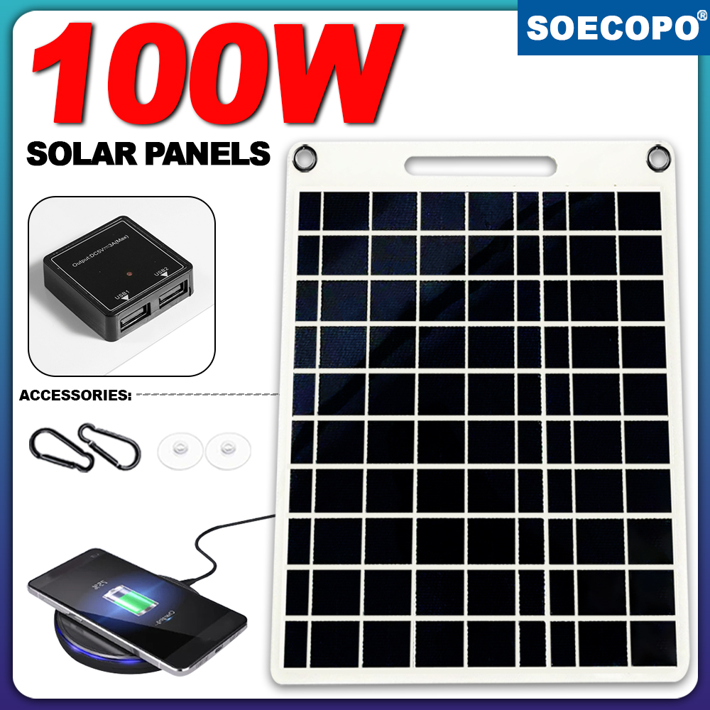 100W Waterproof Solar Panel Po - Solar Emergency Charger recensie en prijs