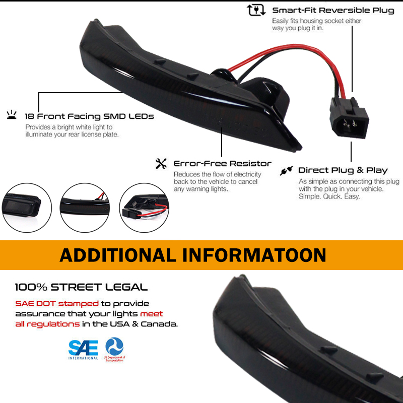 2x Dynamic Side Mirror Lamp Fo - Signal Panel Orange recensie en prijs