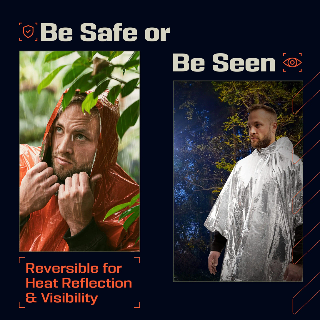 Emergency Rain Poncho with Hoo - Emergency Mylar Tent recensie en prijs
